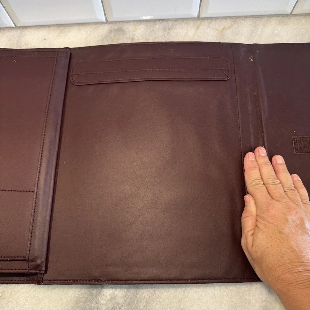 Vintage Faux Leather Buisness Portfolio Pad Holder‎ Calculator Never Used